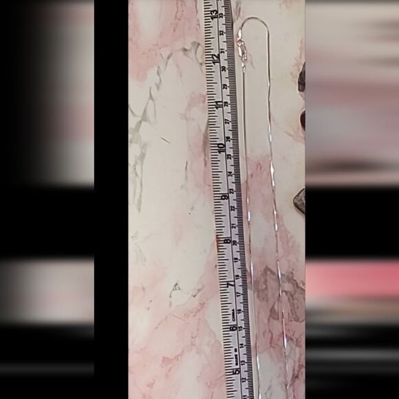 Carnealian Agate on a 24" Diamond Cut Snake 925 Sterling silver Necklace NWT - Picture 5 of 7